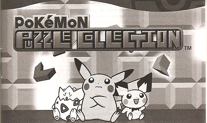 Le manuel de Pokémon Puzzle Collection