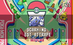 Un Pokémon attrapé.