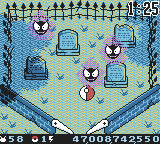 Niveau bonus Ectoplasma : un cimetière avec des Fantominus et des Spectrum autour des pierres tombales