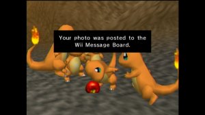 Version Wii : la photo part au Tableau d&rsquo;affichage.