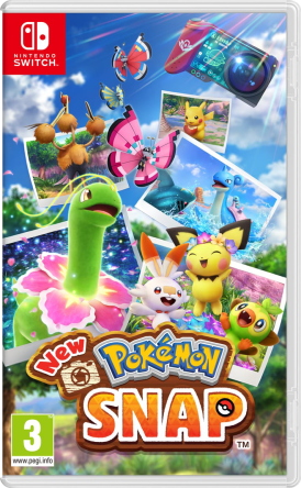 La jaquette européenne de New Pokémon Snap sur Nintendo Switch.