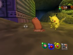 Pikachu et Taupiqueur : chaque photo de Taupiqueur relance le jeu vers le Triopikeur suivant.