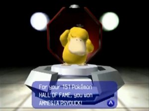 La remise du Psykokwak qui connaît Amnésie (version anglaise).