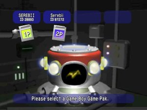 L'écran de choix de la cartouche Game Boy, inutilisable dans la version Switch : aucun Transfer Pak n'y est émulé (version anglaise).