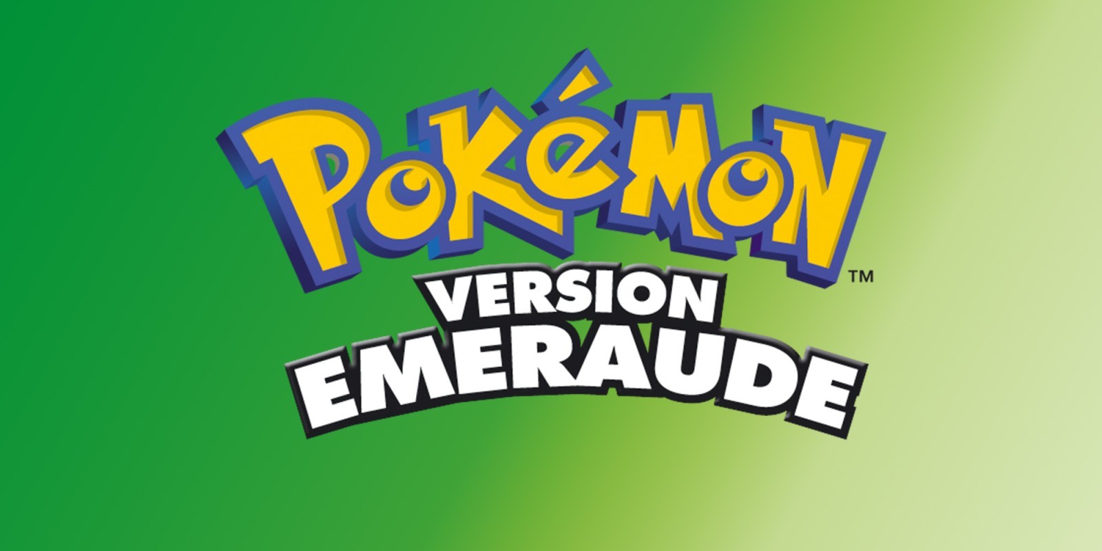 Le logo officiel de Pokémon Version Émeraude sur Game Boy Advance