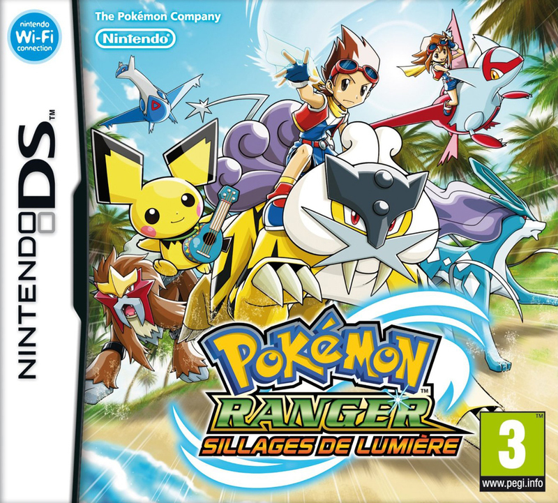 La jaquette française de Pokémon Ranger : Sillages de Lumière.