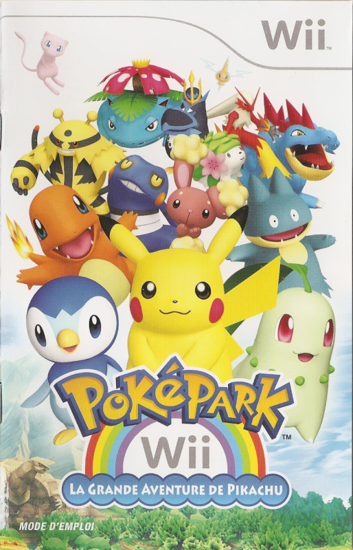 Le manuel de PokéPark Wii.
