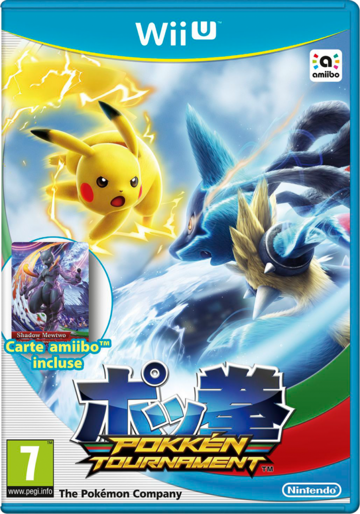 La jaquette française de Pokkén Tournament sur Wii U.