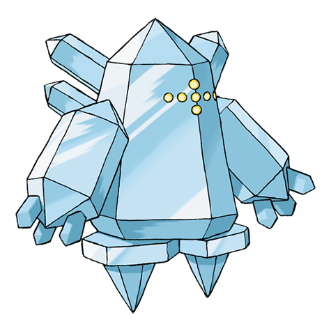 Regice, in the Island Cave.