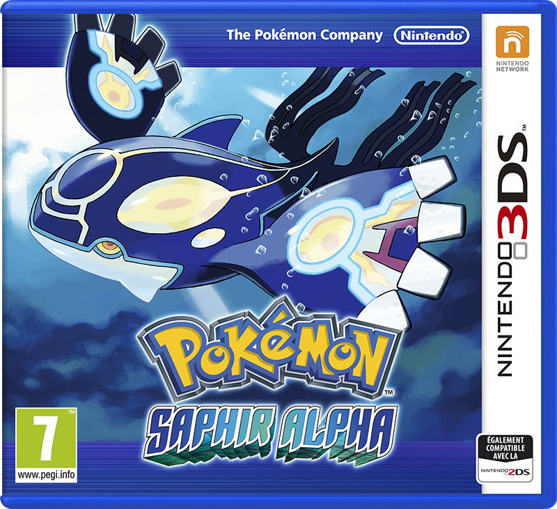 Jaquette de Pokémon Saphir Alpha.