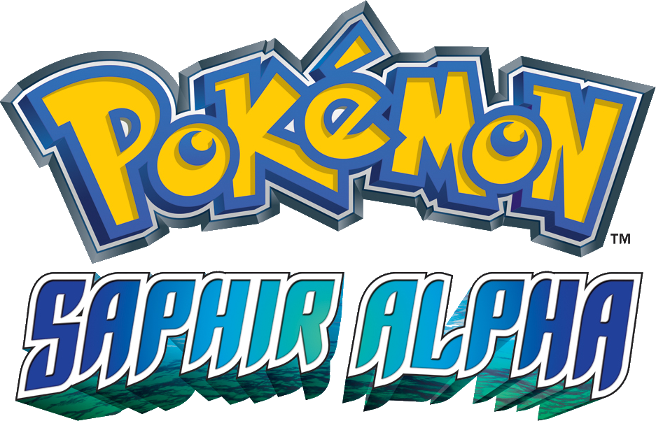 Logo de Pokémon Saphir Alpha.