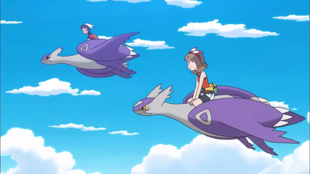 Mega Latios and Mega Latias.