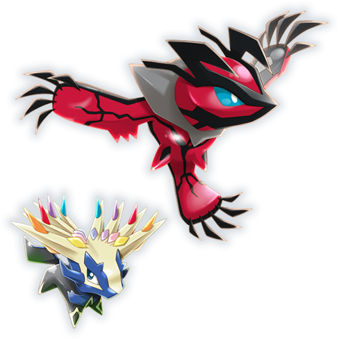 Yveltal et Xerneas, deux des légendaires du jeu.