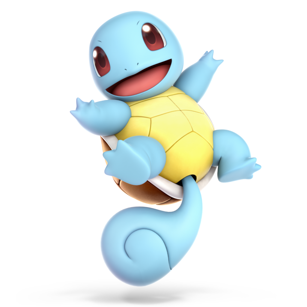 Squirtle, one of the Trainer’s Pokémon.
