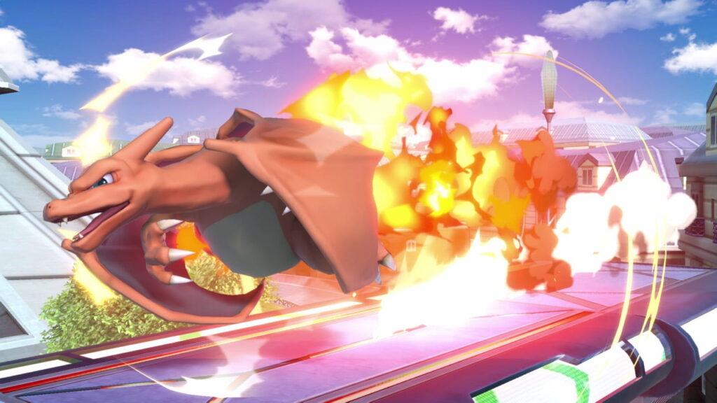 Charizard uses Flare Blitz.