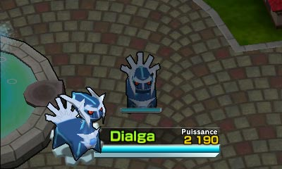 Dialga, obtenu par mot de passe