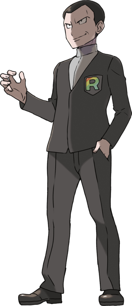 Giovanni, chef de la Team Rainbow Rocket.