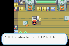Vous enclenchez le téléporteur