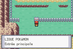 L'entrée de la Ligue Pokémon