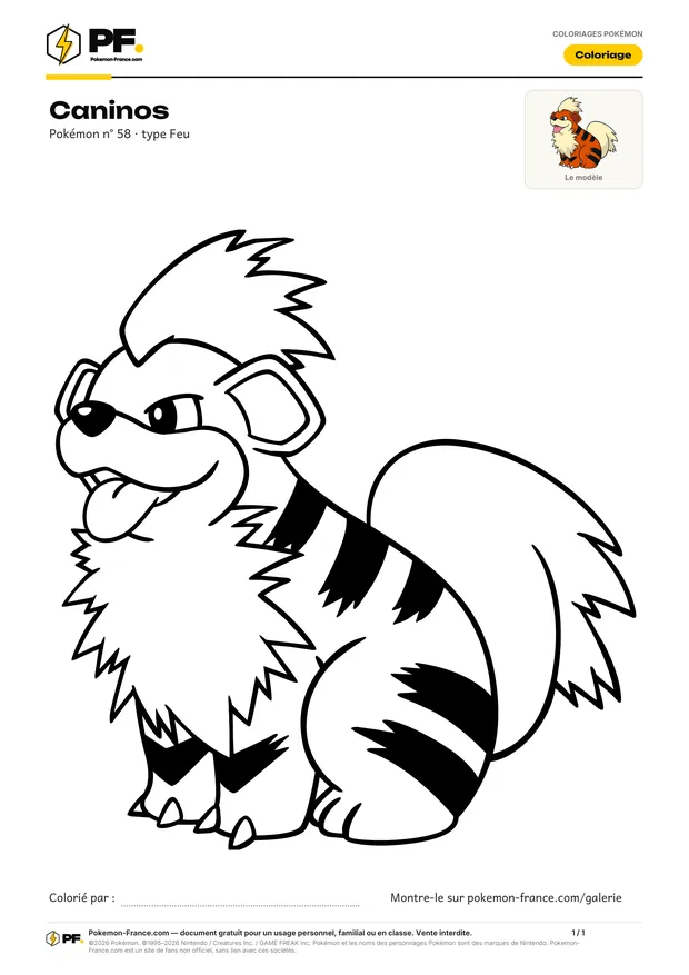 Coloriage Caninos à imprimer au format A4