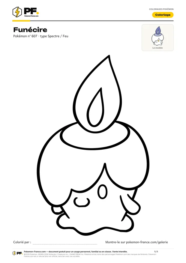 Coloriage Funécire à imprimer au format A4