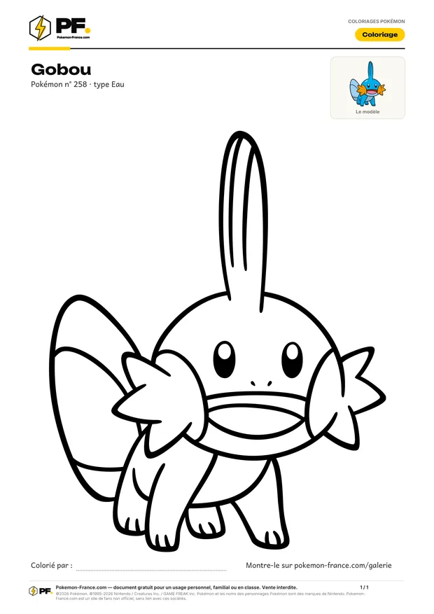 Coloriage Gobou à imprimer au format A4