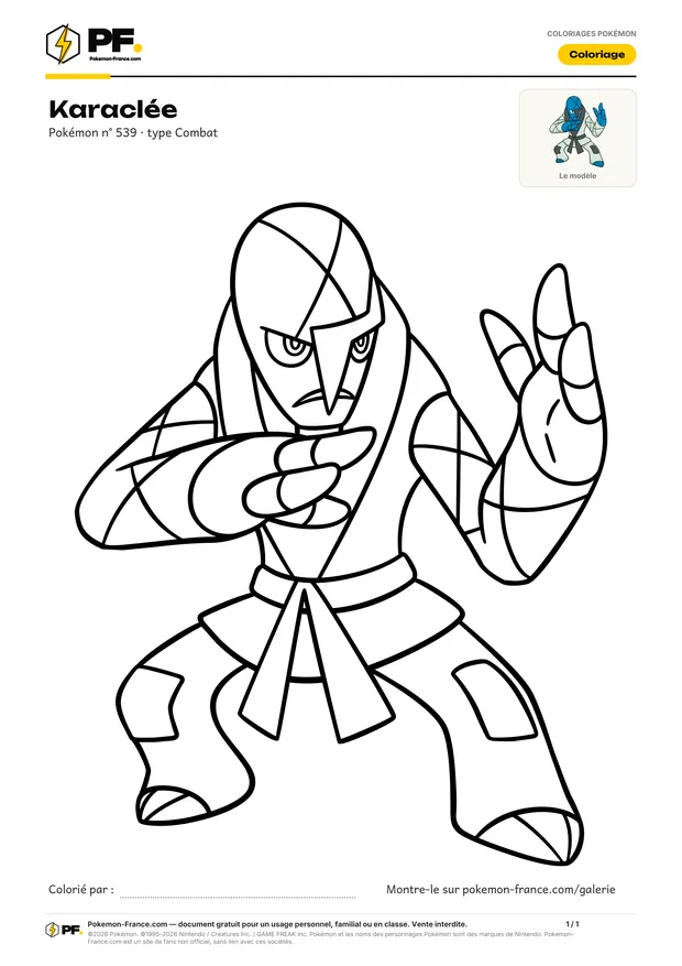 Coloriage Karaclée à imprimer au format A4