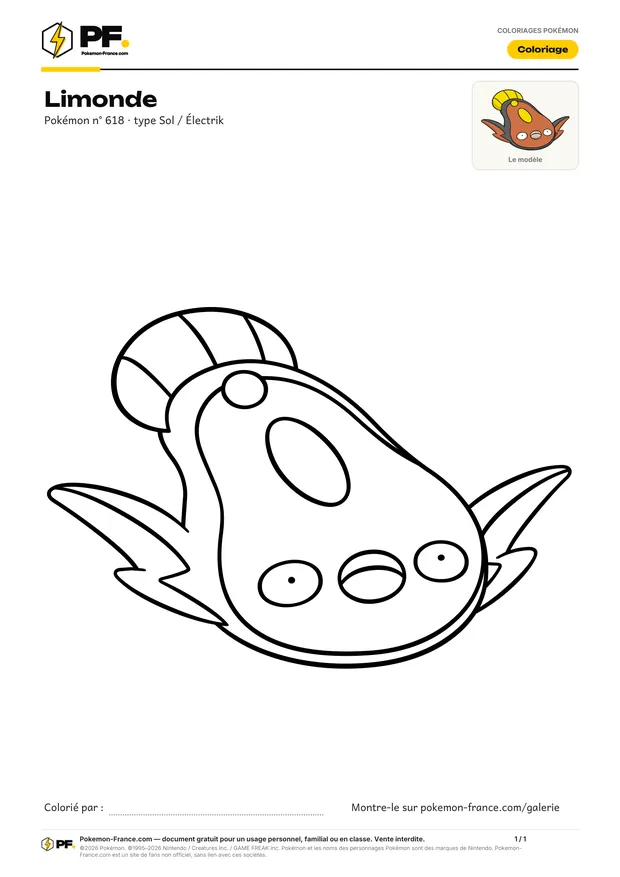 Coloriage Limonde à imprimer au format A4