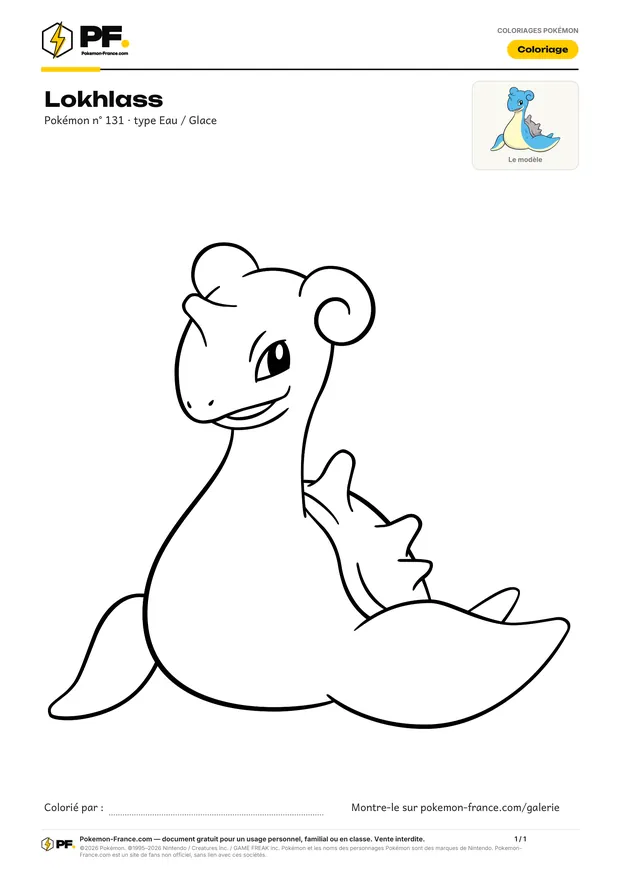 Coloriage Lokhlass à imprimer au format A4