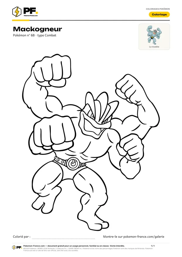 Coloriage Mackogneur à imprimer au format A4