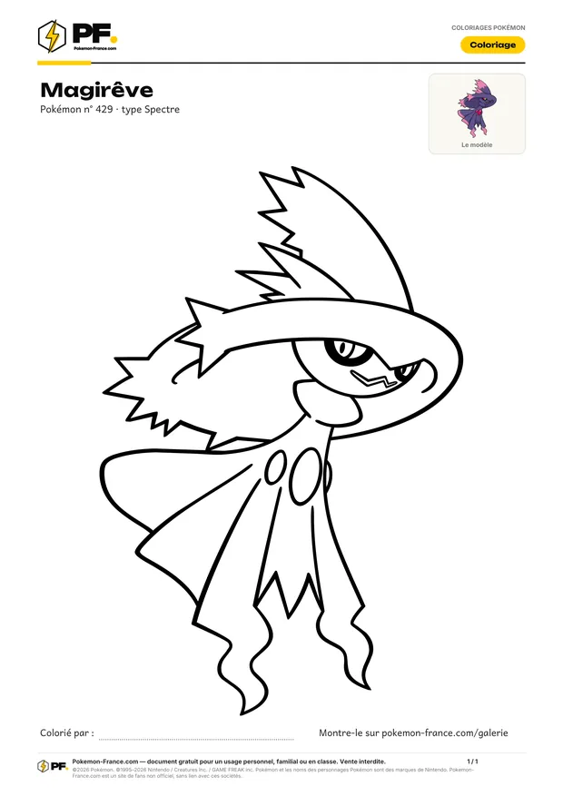 Coloriage Magirêve à imprimer au format A4