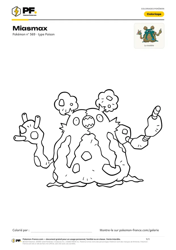 Coloriage Miasmax à imprimer au format A4