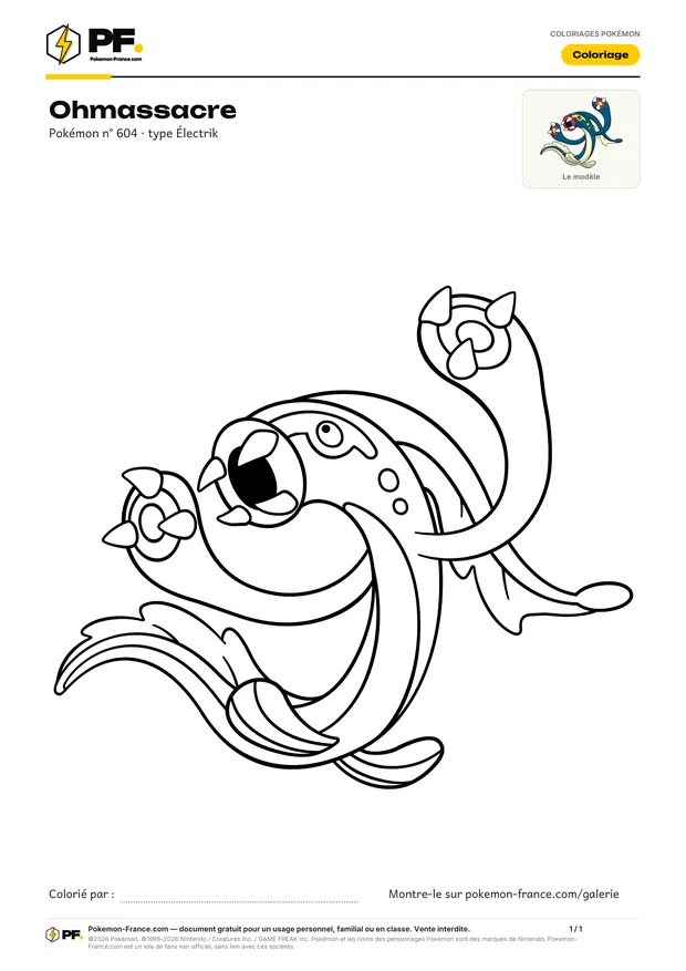 Coloriage Ohmassacre à imprimer au format A4