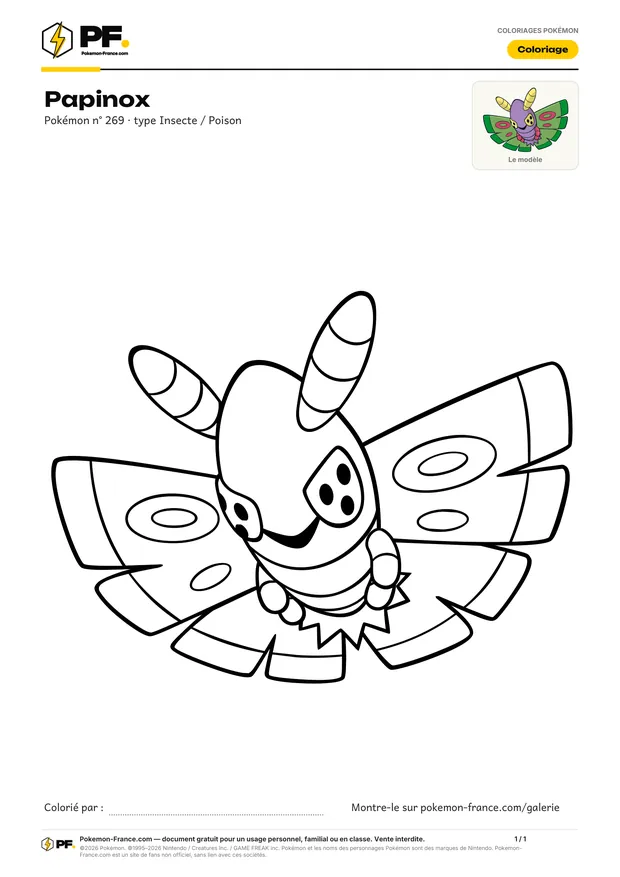 Coloriage Papinox à imprimer au format A4