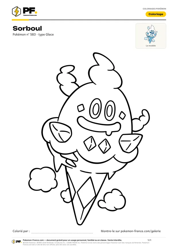 Coloriage Sorboul à imprimer au format A4