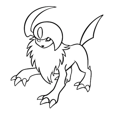 Coloriage Absol