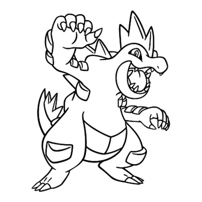 Coloriage Aligatueur