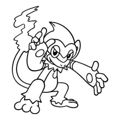 Coloriage Chimpenfeu