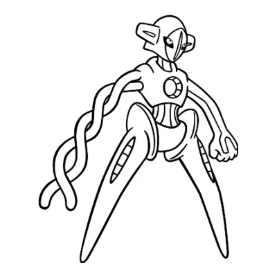 Coloriage Deoxys