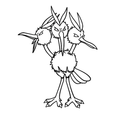 Coloriage Dodrio