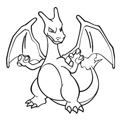 Coloriage Dracaufeu