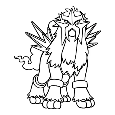 Coloriage Entei