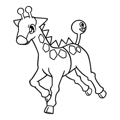 Coloriage Girafarig