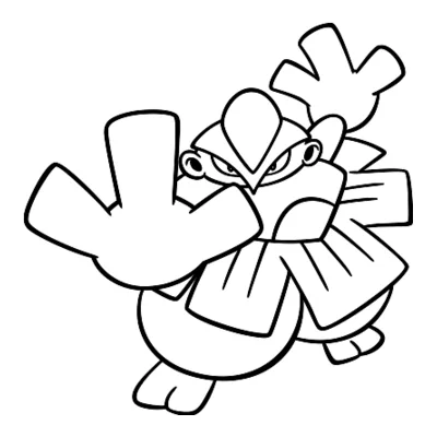 Coloriage Hariyama