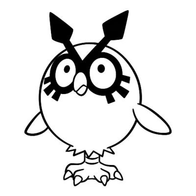 Coloriage Hoothoot