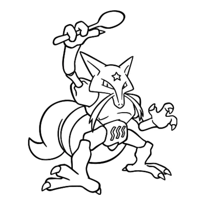 Coloriage Kadabra