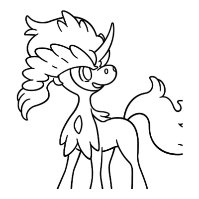Coloriage Keldeo