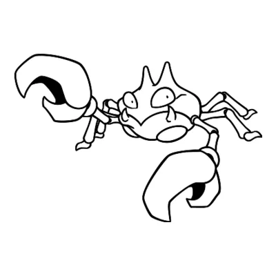 Coloriage Krabby