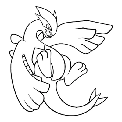 Coloriage Lugia