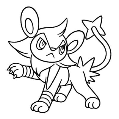 Coloriage Luxio